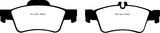 EBC Redstuff Ceramic Low Dust Brake Pads for Mercedes-Benz CLS and E-Class - Part Number EBCDP31491C