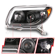 Load image into Gallery viewer, ANZO 06-09 Toyota 4Runner Projector Headlights with LED, Black Housing, Clear Lens – Pair