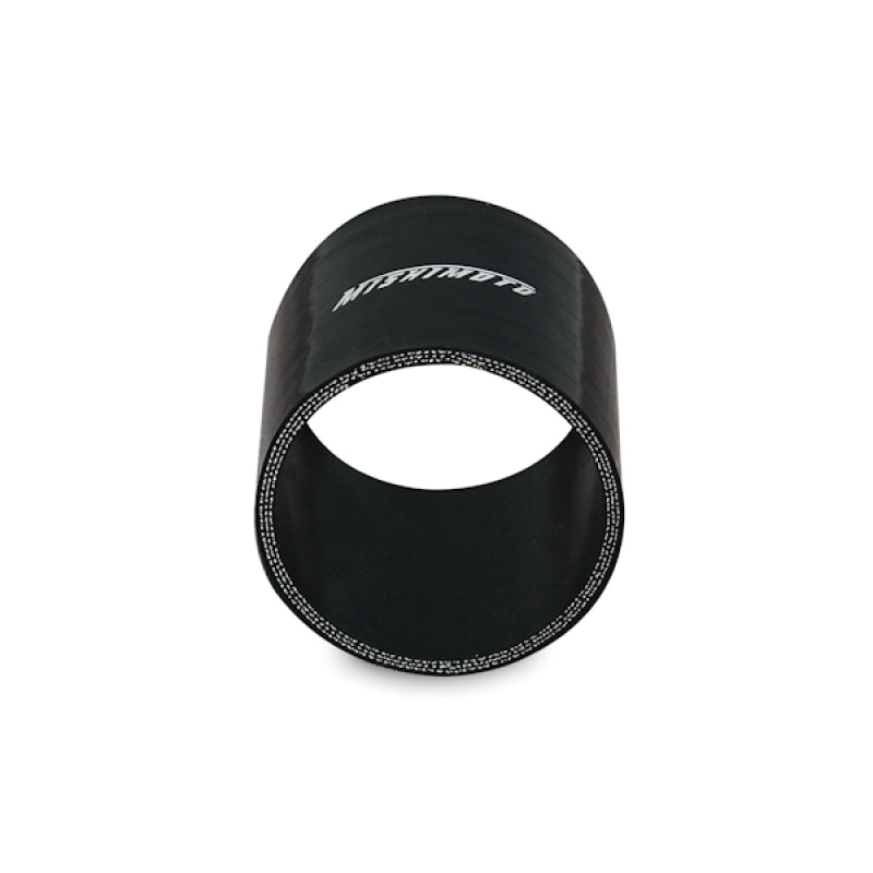 Mishimoto 3.0 Inch Silicone Straight Coupler in Black - High-Performance Automotive Hose