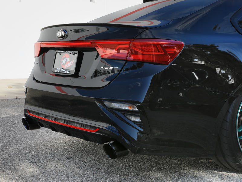 aFe 20-21 Kia Forte GT 1.6L Stainless Steel Axle-Back Exhaust System with Black Tips