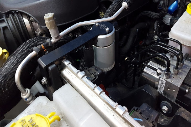 J&L 3.0 Oil Separator JLT3064D-C for 2012-2017 Jeep Wrangler JK 3.6L, Clear Anodized
