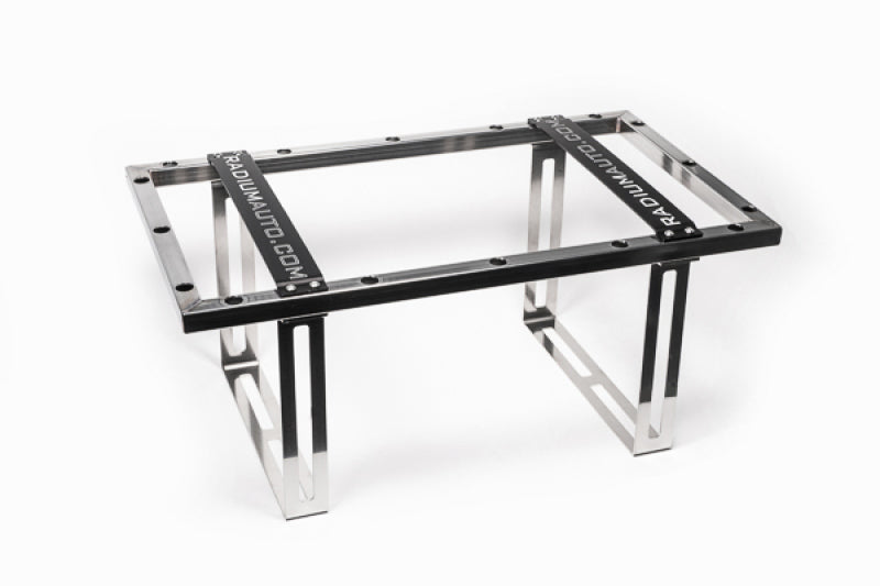 Radium Engineering 14-Gallon Fuel Cell Weld-In Cage – Stainless Steel Mounting Solution for Radium RA-Series Fuel Cells