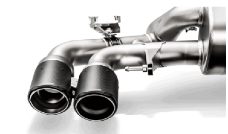 Akrapovic Evolution Tail Pipe Set for BMW M5 (F90) – Carbon with Red/White Logo