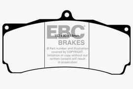 EBC Brakes Redstuff Ceramic Brake Pads Part Number EBCDP3006C for High-Performance Street Driving