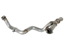 Load image into Gallery viewer, aFe Power Twisted Steel Y-Pipe 2-1/4 inch to 2-1/2 inch 409 Stainless Steel Exhaust for Jeep Wrangler JL &amp; Gladiator JT
