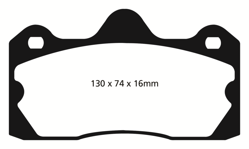 EBC Yellowstuff Rear Brake Pads for Lotus Evora 2010-2016 * High-Performance Street and Track Use