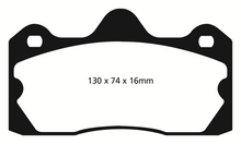Load image into Gallery viewer, EBC Yellowstuff Rear Brake Pads for Lotus Evora 2010-2016 * High-Performance Street and Track Use