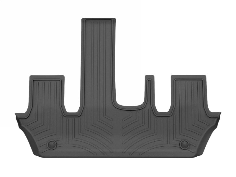 WeatherTech FloorLiner DigitalFit Black for 2025+ Infiniti QX80 and Nissan Armada, 2nd Row Bucket Seats with Mini Console - Part WET4419053