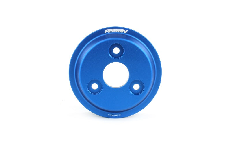 Perrin Performance Lightweight Water Pump Pulley for Subaru WRX and Crosstrek - Blue, Part Number PSP-ENG-111BL