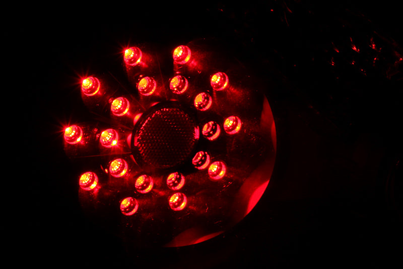 ANZO 2008-2013 Nissan Altima 2 Door LED Tail Light Assembly with Clear Lens and Black Housing