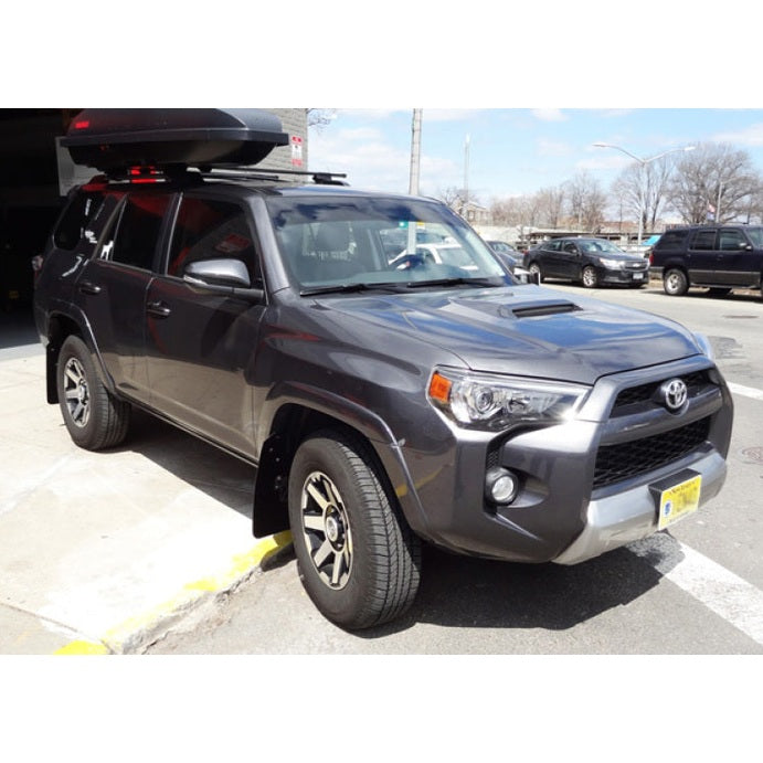 Rally Armor UR Series Polyurethane Mud Flaps for Toyota 4Runner – Black with Red Logo, Part Number RALMF48-UR-BLK/RD