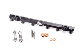 Radium Engineering Mazda 20B-REW Secondary Fuel Rail (6 Port) with Black Anodized Finish