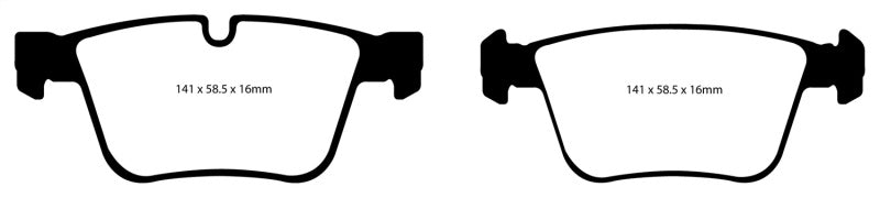 EBC Yellowstuff Rear Brake Pads for Mercedes-Benz CL63 AMG 2008-2011 * High-Performance Street & Track Use