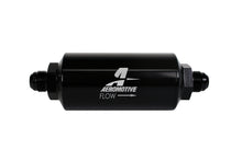 Load image into Gallery viewer, Aeromotive In-Line Filter AN-08 with 40 Micron Stainless Steel Element and Black Anodize Finish