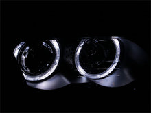 Load image into Gallery viewer, ANZO 1999-2001 BMW 3 Series E46 Projector Headlights with Halo – Black Housing and Clear Lens (Pair)