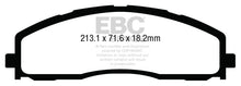 Load image into Gallery viewer, EBC Brakes EBCED93015 Extra Duty Front Brake Pads for Ford F-250 Super Duty 6.2L (2013-2014)