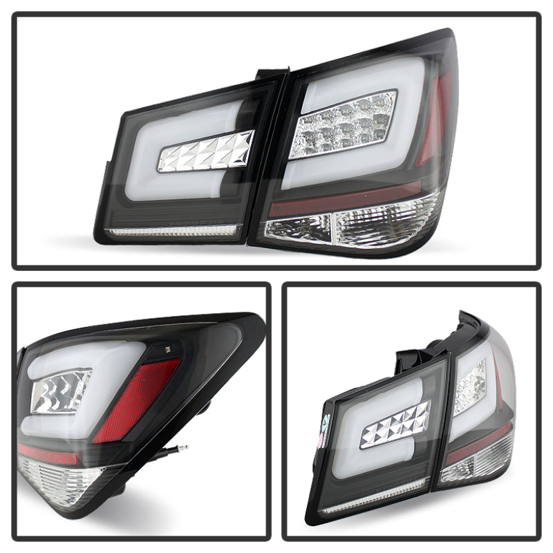 Spyder Chevy Cruze 2011-2014 Light Bar LED Tail Lights in Black