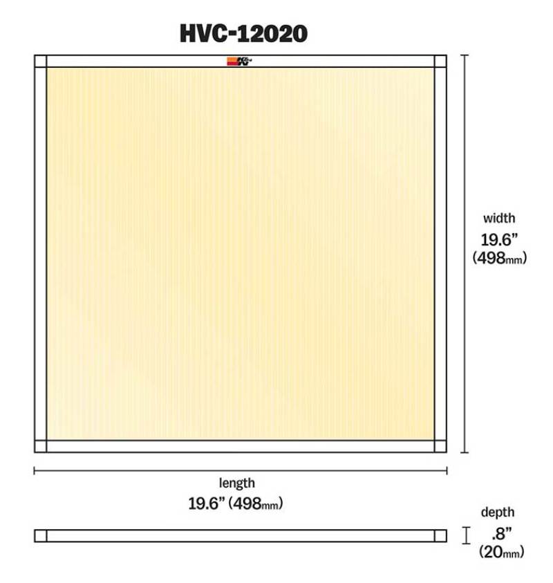K&N Engineering 20 x 20 x 1 HVAC Reusable Air Filter with MERV 11 Rating