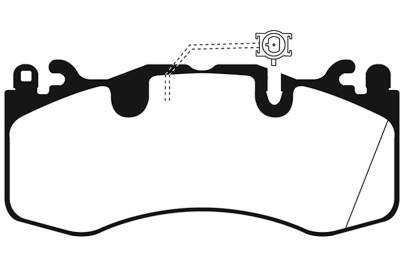 EBC Yellowstuff Front Brake Pads for Maserati Quattroporte & Levante (Part Number: EBCDP42336R)