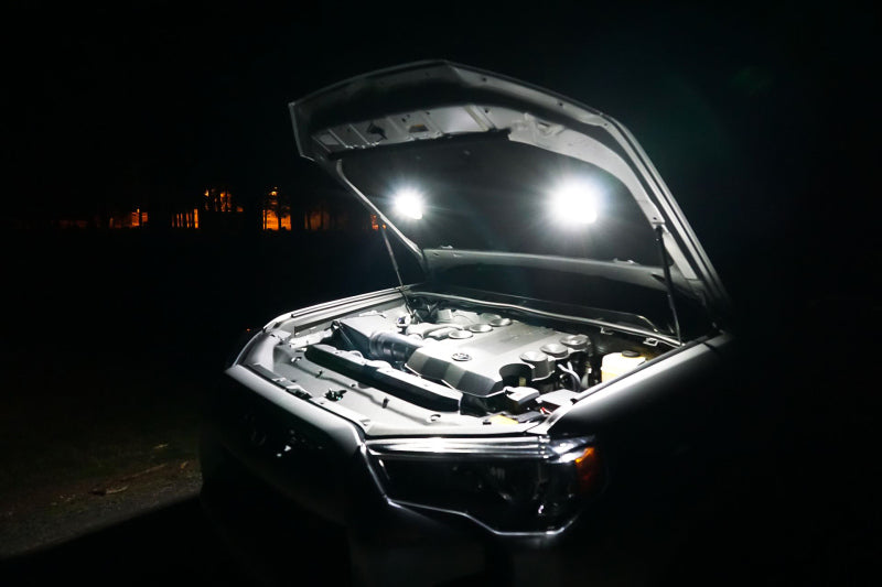 KC HiLiTES Cyclone 2-inch LED Universal Under Hood Lighting Kit with Dual Lights and Hardware