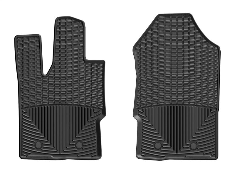 WeatherTech All-Weather Floor Mats for 2019-2022 Ford Ranger SuperCrew - Front, Black