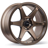 Enkei T6R 18x8 Matte Bronze Wheel with 45mm Offset and 5x100 Bolt Pattern (Part No. enk539-880-8045ZP)