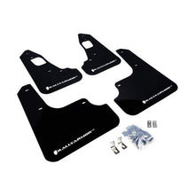 Load image into Gallery viewer, Rally Armor UR Series Black and White Logo Mud Flaps for Mitsubishi Lancer 2008-2015