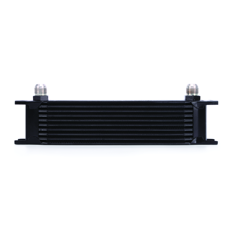 Mishimoto Universal 10 Row Oil Cooler - Black for Ford Mustang 2018-2021