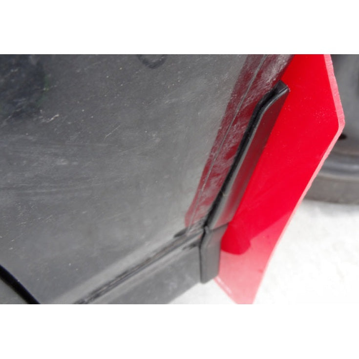 Rally Armor 13-19 Ford Fiesta ST Black UR Polyurethane Mud Flaps with Silver Logo