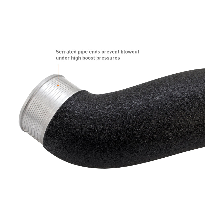 Mishimoto MMICP-MUS4-24WBK Intercooler Pipe Kit for 2024+ Ford Mustang EcoBoost, Wrinkle Black