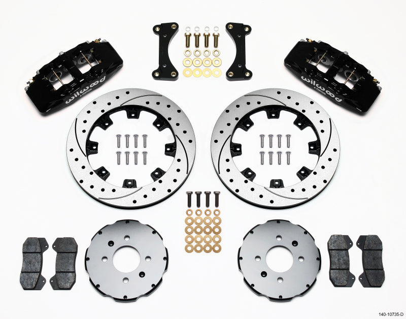 Wilwood Dynapro 6 Front Hat Kit with 12.19-inch Rotors for 1990-1992 Acura Integra