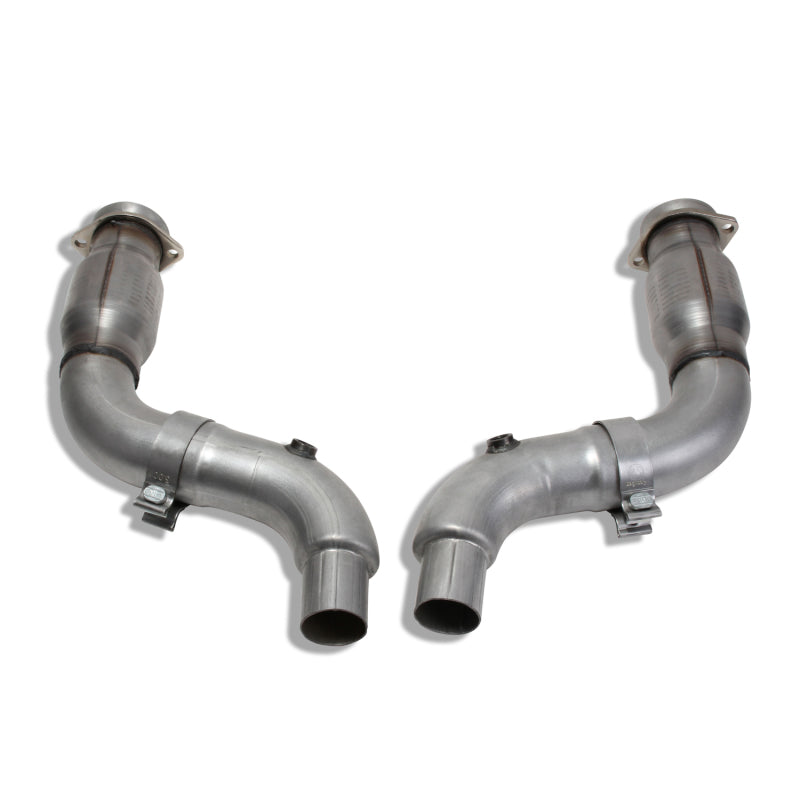 BBK 15-20 Ford Mustang GT 3-Inch Short Mid Pipe Kit with Catalytic Converters for Long Tube Headers