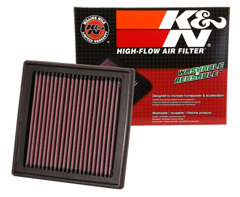 K&N Engineering Part Number KN-2399 High-Flow Drop-In Air Filter for Nissan 350Z, 370Z, G35, G37 (2007-2009 Models)