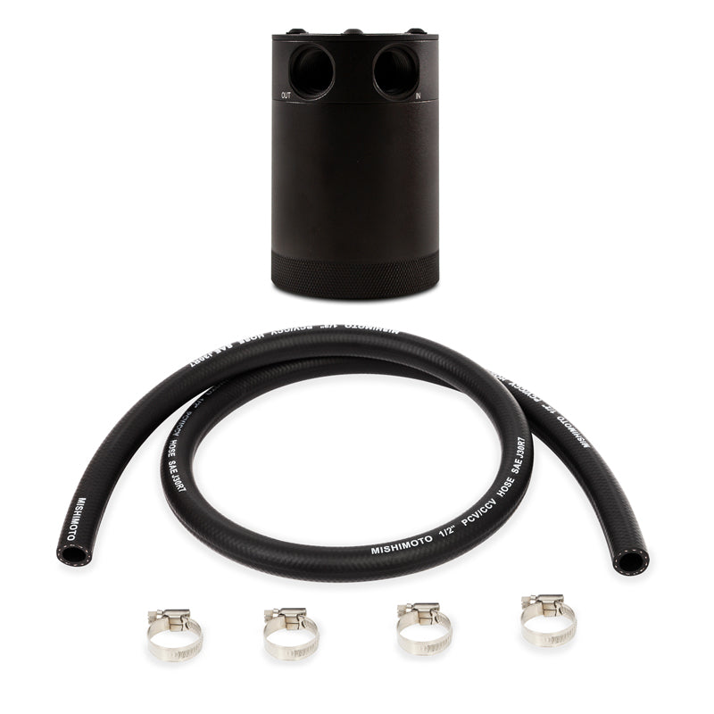 Mishimoto Compact Baffled Oil Catch Can - 2-Port for PCV/CCV Systems