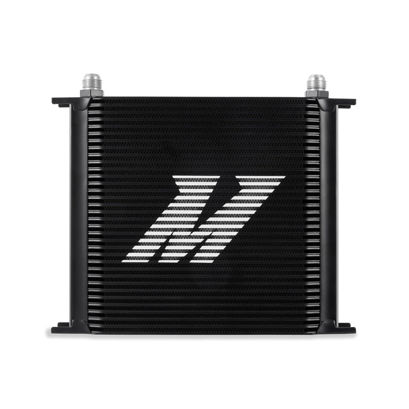 Mishimoto Universal 34-Row Oil Cooler - Black for Enhanced Engine Cooling