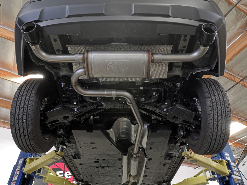 aFe Power Takeda 2-1/4 Inch to 2-1/2 Inch Stainless Steel Cat-Back Exhaust System with Black Tips for Toyota RAV4 2019-2020