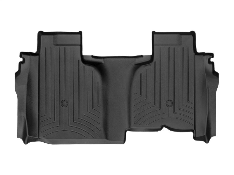 WeatherTech FloorLiner DigitalFit Rear Floor Liner Black for 2019+ Chevrolet Silverado 1500 and GMC Sierra Double Cab, Part 4414366V