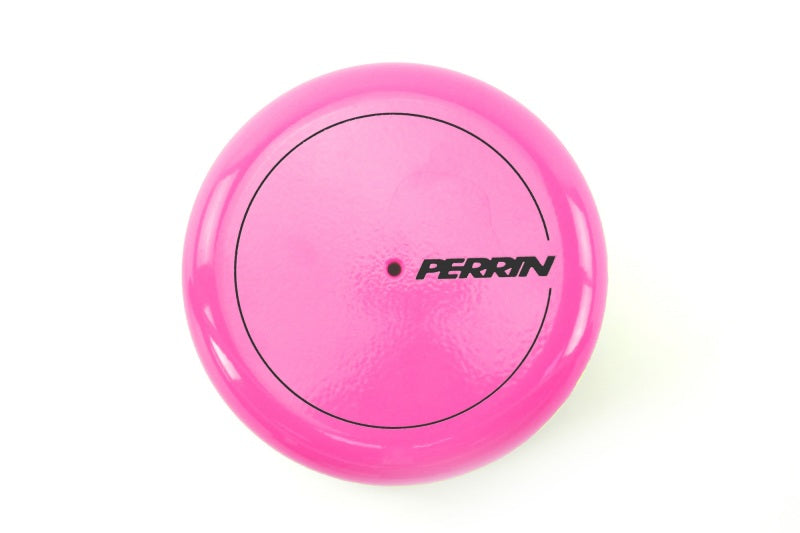 Perrin Performance Hyper Pink Oil Filter Cover for Subaru WRX and BRZ/FR-S/86/GR86 (Part number: perPSP-ENG-716HP)