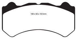 EBC Yellowstuff Front Brake Pads for Nissan GT-R R35 | High-Performance Street and Track Use