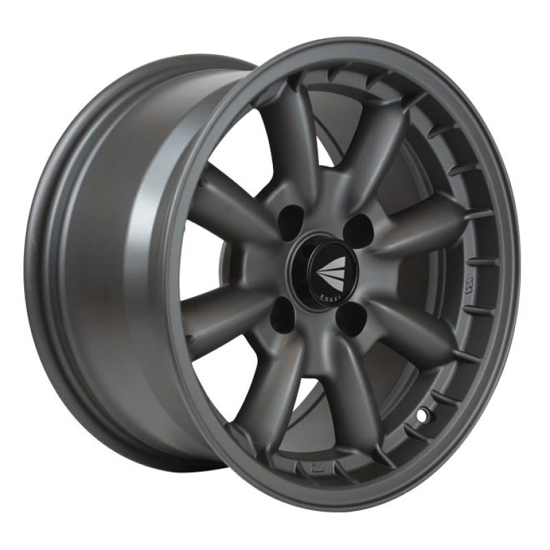 Enkei Compe 15x8 Matte Gunmetal Wheel with 4x114.3 Bolt Pattern and 0mm Offset (Part Number: ENK477-580-4800GM)