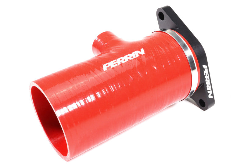 Perrin Performance Turbo Inlet Hose with Adapter Flange for 2022-2024 Subaru WRX and 2020-2025 LGT & OBXT * Red