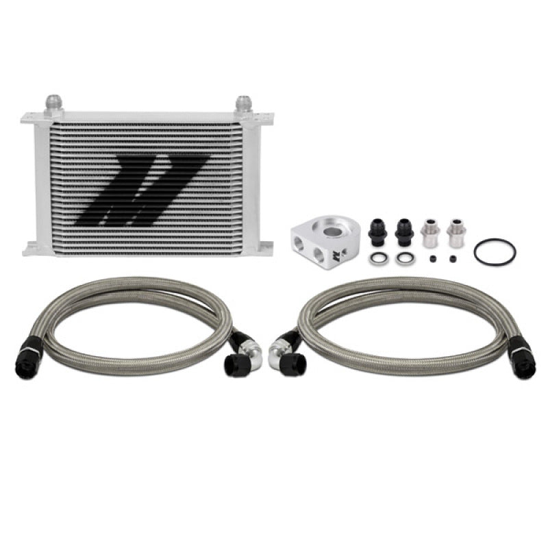 Mishimoto Universal 25-Row Oil Cooler Kit for Automotive Performance and Protection