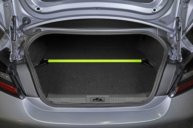 Perrin Performance Neon Yellow Rear Shock Tower Brace for Subaru BRZ, FR-S, 86, and GR86 - Part PSPSUS043NY