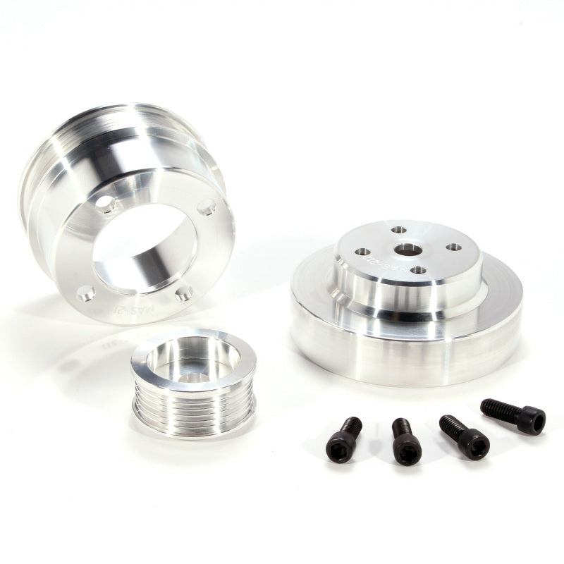 BBK Performance Underdrive Pulley Kit for 1993-1996 Ford F-150 5.0 - CNC Machined Billet Aluminum