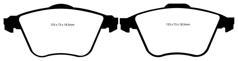 EBC Yellowstuff Front Brake Pads for 2004-2013 Mazda 3 2.3 Turbo * Street & Track Performance