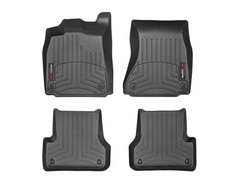 WeatherTech FloorLiner DigitalFit Front and Rear Floor Mats, Black - Part Number WET445641-443742