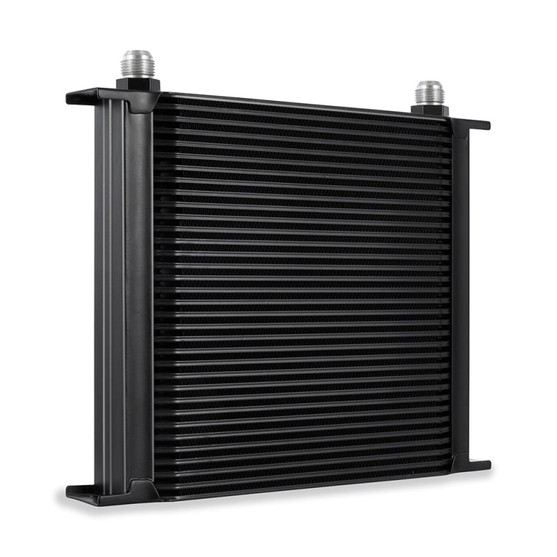 Mishimoto Universal 34-Row Oil Cooler - Black for Enhanced Engine Cooling