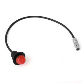 Rugged Radios Hole Mount Push to Talk Cable with 12-Inch Straight Cord for Intercoms, Part Number RGDPTT-HM-SC-12