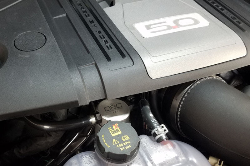 J&L 3.0 Passenger-Side Oil Separator JLT3024P-C for 2018–2023 Ford Mustang GT and 2019 Mustang Bullitt