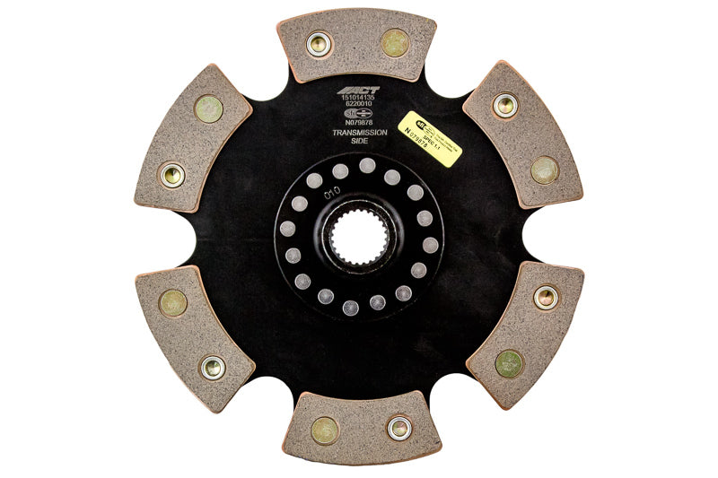 ACT 1992 Acura Integra 6 Pad Rigid Race Disc - High Performance Ceramic Friction for Honda Civic and Acura Integra